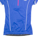 CRIVIT Cycling Womens Jersey Blue 1/4 Zip S