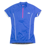 CRIVIT Cycling Womens Jersey Blue 1/4 Zip S