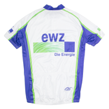 CUORE Cycling Zip Up Mens Jersey White High Neck M