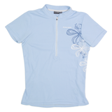 RACER Cycling Womens Jersey Blue 1/2 Zip S