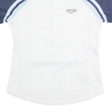 DESCENTE Cycling Zip Up Mens Jersey White High Neck M