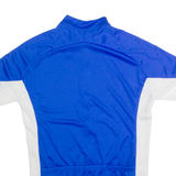 GIORDANA Cycling Zip Up Mens Jersey Blue High Neck M