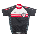 MARCELLO BERGAMO Cycling Zip Up Mens Jersey Black High Neck M