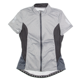 CRIVIT Cycling Zip Up Womens Jersey Grey High Neck M