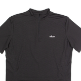 B TWIN Cycling Mens Jersey Black 1/4 Zip L