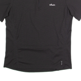 B TWIN Cycling Mens Jersey Black 1/4 Zip L