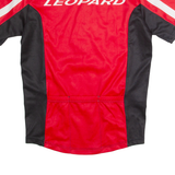 LEOPARD Cycling Mens Jersey Red 1/2 Zip M