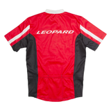 LEOPARD Cycling Mens Jersey Red 1/2 Zip M