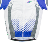 TWERENBOLD Cycling Zip Up Mens Jersey White High Neck L