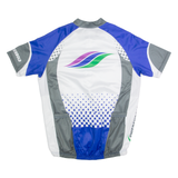 TWERENBOLD Cycling Zip Up Mens Jersey White High Neck L