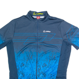LOFFLER Cycling Zip Up Mens Jersey Blue High Neck XL
