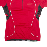 BRUNEX Cycling Mens Jersey Red 1/4 Zip M
