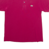 LACOSTE Mens Polo Shirt Maroon S