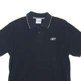 REEBOK Mens Polo Shirt Black S