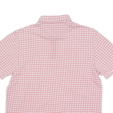 TED BAKER Mens Polo Shirt Red Geometric S