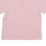 TED BAKER Mens Polo Shirt Red Geometric S