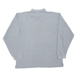CHAMPION Mens Polo Shirt Grey Long Sleeve XL