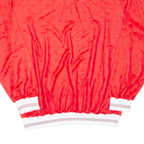 Mens Polo Shirt Red Long Sleeve XL