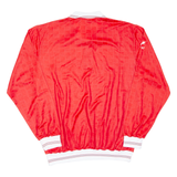Mens Polo Shirt Red Long Sleeve XL