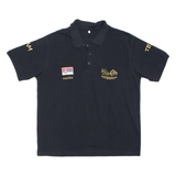 Mens Polo Shirt Black L