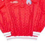 Mens Polo Shirt Red Long Sleeve XL