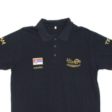 Mens Polo Shirt Black L