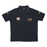 Mens Polo Shirt Black L