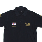 Mens Polo Shirt Black L