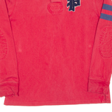 POLO RALPH LAUREN Custom Fit Mens Polo Shirt Red Long Sleeve M