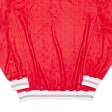 Mens Polo Shirt Red Long Sleeve XL