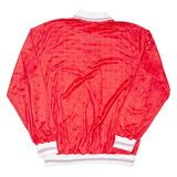 Mens Polo Shirt Red Long Sleeve XL
