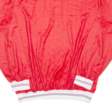 Mens Polo Shirt Red Long Sleeve 2XL