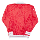 Mens Polo Shirt Red Long Sleeve S