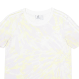 ADIDAS Womens Tie Dye T-Shirt Purple UK 10