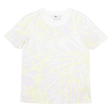 ADIDAS Womens Tie Dye T-Shirt Purple UK 10