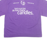 AMERICAN CANCER SOCIETY Womens T-Shirt Purple M
