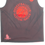 SPALDING Basketball Alstom Reversible Mens Jersey Black Sleeveless USA L