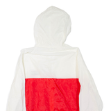 Mens Shell Jacket White Hooded L