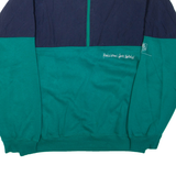 Mens Track Jacket Green Colourblock L