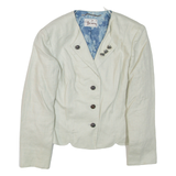 PERRY Womens Blazer Jacket Cream M