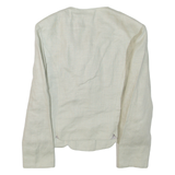 PERRY Womens Blazer Jacket Cream M
