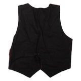 Mens Waistcoat Red Striped M