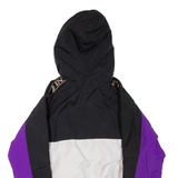 KARL KANI Womens Pullover Jacket Purple Hooded Colourblock S