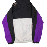KARL KANI Womens Pullover Jacket Purple Hooded Colourblock S