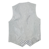 Mens Waistcoat Grey Check S