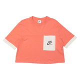 NIKE Cropped Womens T-Shirt Pink S