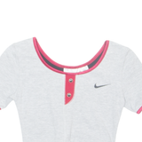 NIKE Cropped Womens T-Shirt Grey UK 6