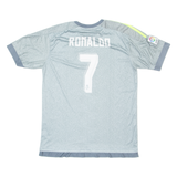 Real Madrid Ronaldo Mens Football Shirt Jersey Grey XL