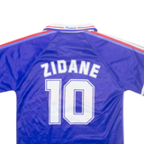 France Mens Football Shirt Jersey Blue Collared S