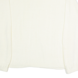 CRICKET LANE Womens Jumper Cream High Neck 80s Tight Knit UK 26